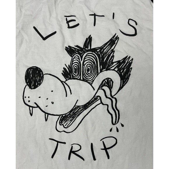 Converse x Rare Vintage Streetwear “Let's Trip” Goofy 1/2 Sleeve Mens Size XL - Picture 4 of 10